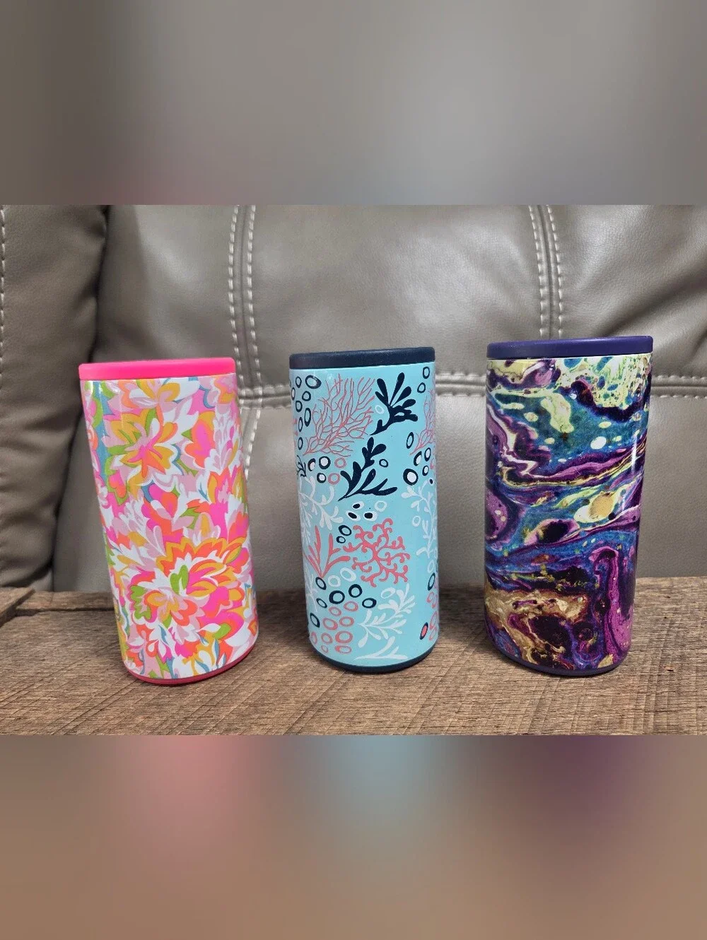 Lot of 3 Swig Life 12 oz Insulated Skinny Can Coolers ~ Bin 1D